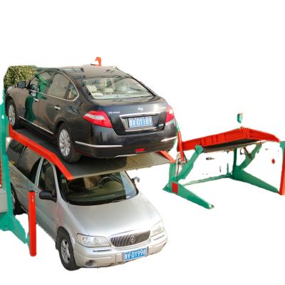 China Steel parking car lingbo-1easy double PAJS pit parking car parking 2 post lift for sale