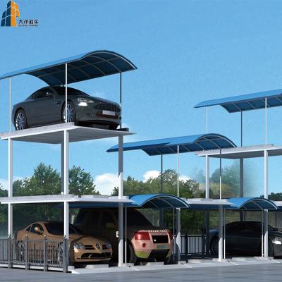 China China Dayang Smart Parking 4 Floor Car Stacker Quad Parking System 5000mmx1850mmx1550mm/2050mm for sale