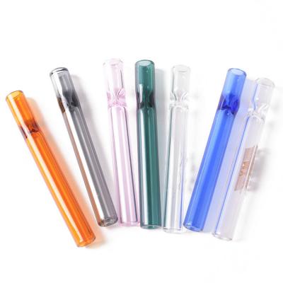 China New CLASSIC Clear Mini Glass Regular Smoking Pipe Steamroller Pipe With Two Tobacco Pipe Glass Legs for sale