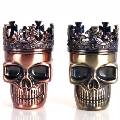 China Herb Grinder 45mm Metal Zinc Alloy Plastic Bronze Smoking Crusher Most Fashionable King Herb Grinder for sale