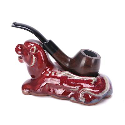 China CLASSIC High Quality Wooden Handmade Pipe Tobacco Pipe Smoking Accessories for sale