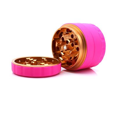 China Vintage Scilion 63mm Sharp Weed Grinder Weed Grinder 4 Parts Sharp Teeth Herb Grinder With Aluminum Alloy Blade Smoking Accessories for sale