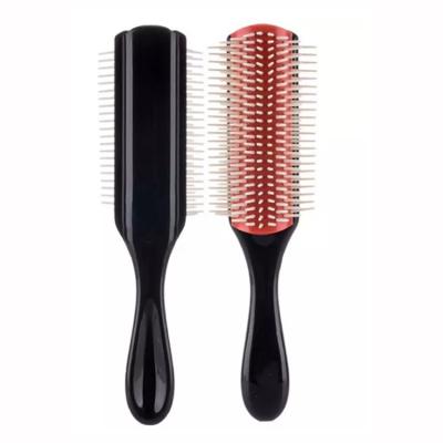 China Fashionable Salon Denman Brush Massage Duct Plastic Detangling Brush for sale