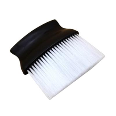 China Professional Barber Shop Hair Cleaning Neck Soft Nylon Brush Cloth Brush Salon Handle Professional Flat Drape Hair Brush for sale