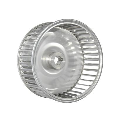 China Home Use Long Shaft Motor Wind Wheel 304 Stainless Steel Furnace Wind Impeller Centrifugal Blowing Wheel for sale