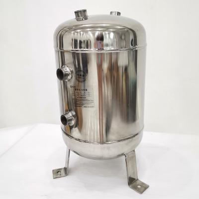 China Industrial equipment YC-10L ss304 stainless steel small air tank pressure storage gas tank air buffer container general compressor parts for sale