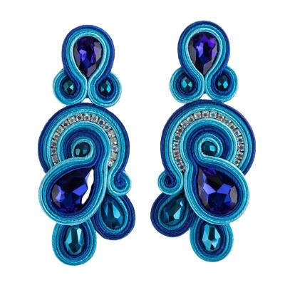 China BOHEMIA Fashion 2020 Handmade Earring Drop Earring Accessories Retro Design Style Ethnic Weaving Soutache Earring Women for sale