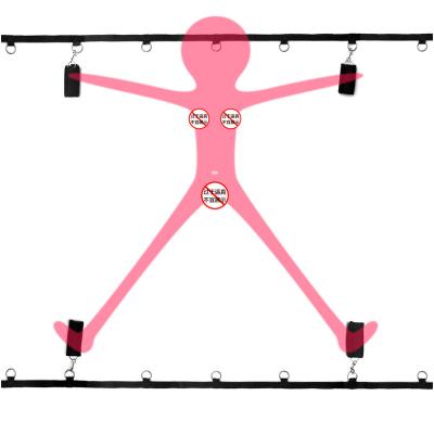 China BDSM Sex SM Bondage Restraint Restraints Adjustable Hand And Foot Bed Restraints Sexy Handcuffs Wholesale for sale