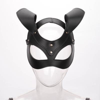 China Leather Bondage Cos Fetish Eye Mask Of BDSM Sex Sm Masquerade Party Mask BDSM Bondage for sale