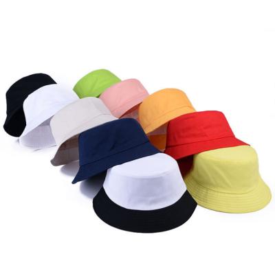 China New Fashion Design Promotional Custom Fashion Character Fisherman Hat Women's Pink Double Sided/Yellow/Red/Purple/Black/Blue Bucket Hat for sale