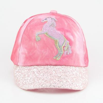 China JOINT Unicorn Hat Beaded Embroidered Tied Dyed Hat Canvas Baseball Cap for sale