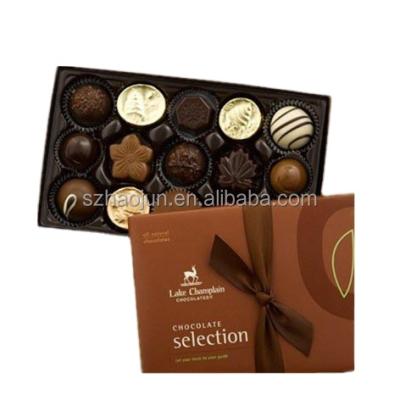 China Recycled Materials Lid And Base Gift Box For Gourmet Chocolate Truffles Gift At Retail Store for sale