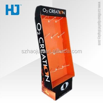 China Accessories Cardboard Light Duty Hook Display, Peg Paper Display, Hook Paper Display Stand for sale