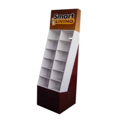 China Retail Cup Display Stand Customized Cardboard Pouch Display Stand for sale