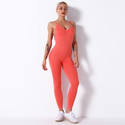 China 2021 Summer New Arrival Breathable Stretchy Gym Fitness Sets Breathable Yoga One Piece Set for sale