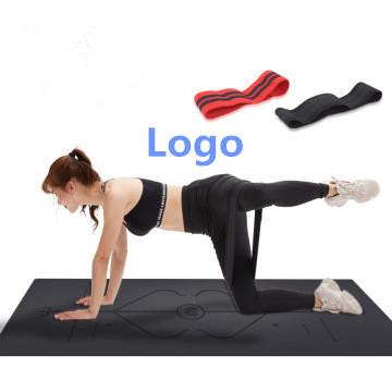 China Polyester Fabric Home Gyms Lengthen Thicken Exercise Bands Yoga Pilates Fitness Resistance Bands for sale