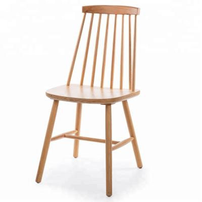 China Modern Wooden Extended Restaurant Windsor Chair High Back Solid For Outdoor Restaurant Furniture Modern Optional 10pcs for sale