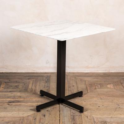 China K/D Square Round Marble Tiles Bar Cafe Restaurant Hotel Porcelain Restaurant Dining Table à venda