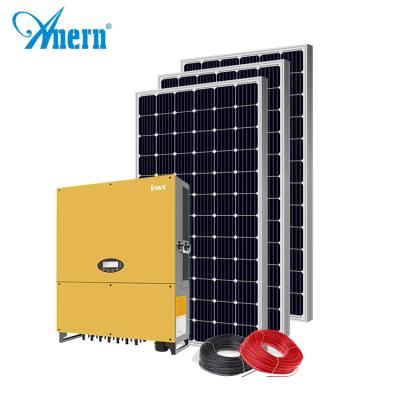 China 10000w home solar energy industrial system 20000w solar panel system for sale