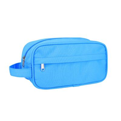 China Fashion Polyester Promotion Waterproof Men's Travel Kit Toiletry Bag For Hotel Airplane Gift for sale