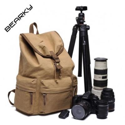 China Caden Dslr Camera Backpack Leather Bag Large DSLR SLR Camera Backpack Simple And Useful Luxury Canvas Rucksack Mount Filter for sale