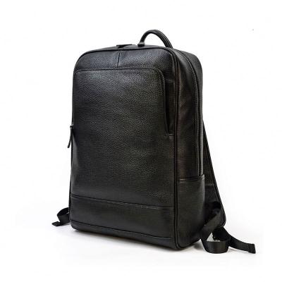 China 2020 new design men's custom grain LEATHER laptop bag genuine leather bag backpack full for sale