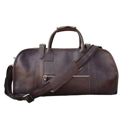 China Vintage Leather Duffel Bags Luxury Custom Private Label Weekend Duffel Bags For Men for sale