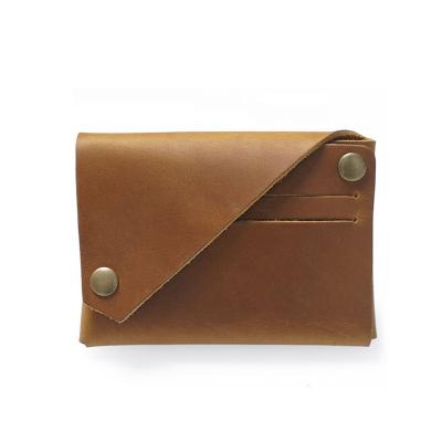 China Wholesale Custom Genuine Leather Coin Bag Factory Logo Id Card Coin Bag Credit Card Holder for sale