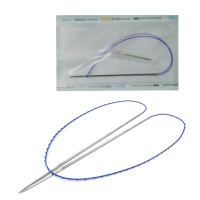 China Easy To Use Korea Double Needle Absorable Sutures New 20G 140mm 400mm Sharp Tooth 4D Face Chin Lifting PDO Thread for sale