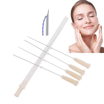 China Easy To Use Korea Factory Anti-aging Suture Thread Face Twin Neck Lifting 26G 38mm Tornado PDO Thread for sale