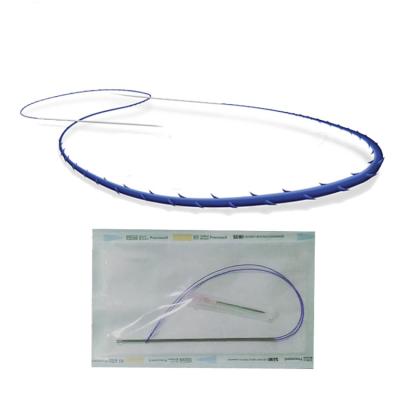 China Easy To Use Best Selling Casting Double Needle L Cannula 19g 125mm/400mm Polydioxanone Suture Blunt Pdo Tooth Aptos Lifting For Breast for sale