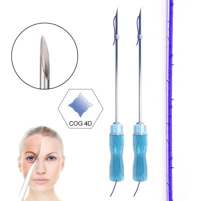 China Easy To Use Mesotherapy Skin Rejuvenation Thread Sharp Needle 23G 100mm Tooth Lifting Thread For Cheek Lifting for sale