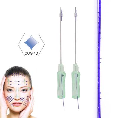 China Easy to use suture L type Korea 2021 good quality pdo blunt thread burr tooth 4D 21G 100mm cannula for skin lift for sale