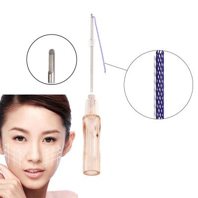 China Easy To Use 19G 38MM Mesh Face Skin Lifting Tightening Cosmetic Thread Hilos Tensores Facial Pcl Pdo Anti Aging With L Blunt Needle for sale