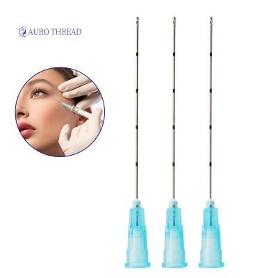 China Nasolabial/Lip/Face/Body Fold Promotion Selling To Reduce Bleeding And High Flexibility Fine Micro Cannula Needle 23G 70mm For Hyaluronic Acid for sale