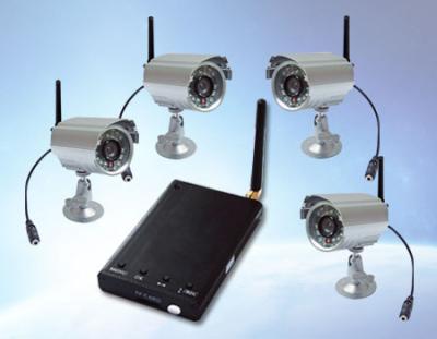 China Security Surveillance 8CH 2.4GHz Wireless Camera With Receiver for sale