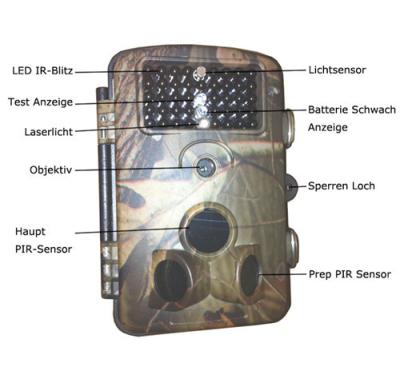 China 5/8 Jagd-Hinterkameras Megapixel Digital mit Bewegungs-Entdeckung zu verkaufen