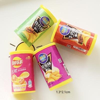 China Miniature Potato Chips Toys Simulation Potato Chips DIY TOY 1:12 Doll Room Miniature Potato Chips for sale