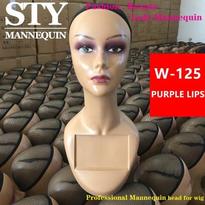 China Other Mannequin Human Head Mannequin For Wig Display With Beautiful Stand Mannequin Head With Smile for sale