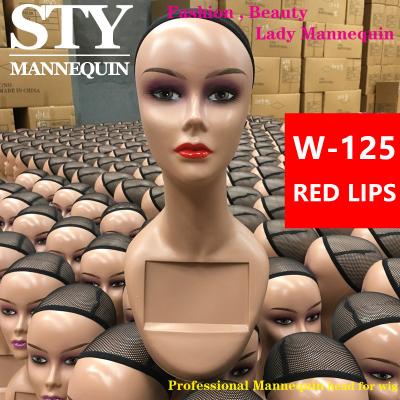 China Other Brown Head Wig Mannequin Head Display Mannequins Mannequins Display Head for sale