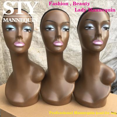 China Other mannequin female with shoulders mannequin with makeup and shoulder real life mannequin head for sale