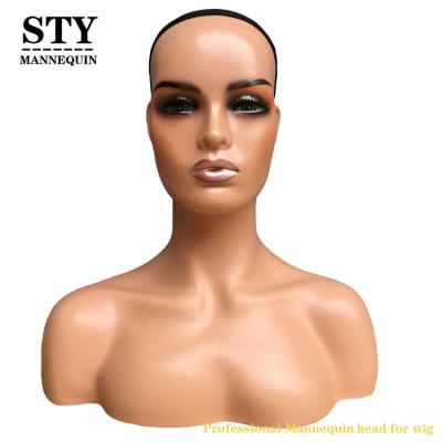 China Other Upper Body Mannequin Men Female Mannequin Head For Hat Display Handsome Mannequin For Wig Display for sale