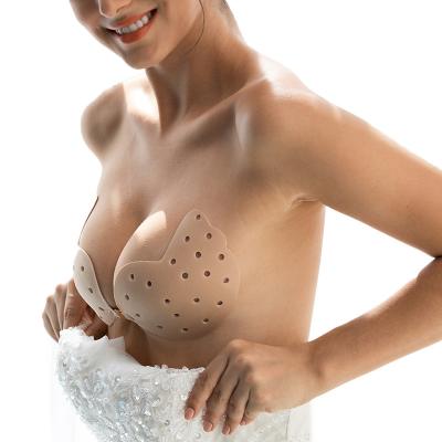 China Breast Lift Matte Nipple Cover Strapless Silicone Push Up Sexy Bra Breast Pies Nipple Cover Strapless Silicone Adhesive Backless Bra for sale