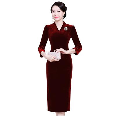 China 2021 Anti-wrinkle new product hot sale women's formal evening dresses women party plus size for sale