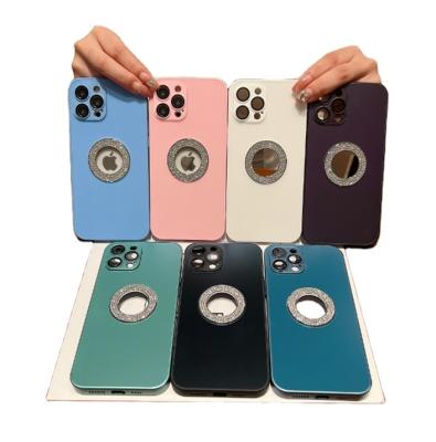 China Shockproof Premium Glass Diamond Girl phone case for iPhone 14/14Pro/14/Pro max phone case for sale