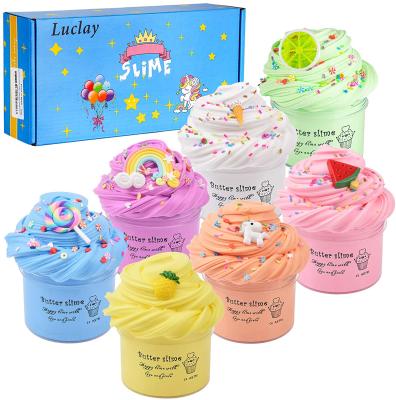 China Toy Butter Slime Kit Educational Funny Sniffed Slime Toys DIY Sniffed Slime For Girls And Boys Fluffy Slime for sale