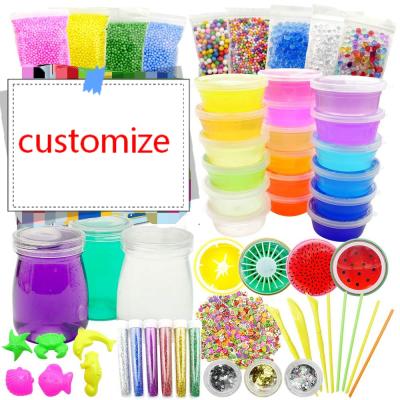 China Educational DIY Set Funny Toy Clear Slime Accessories Glitter Kit Slime Making Kit Hot Sell Educational Toy Slime Charms for sale