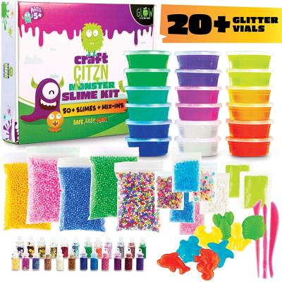 China Amazon Hot Sale Non-sticky DIY Mud Kit For Kids Fluffy Unicorn diy mud toy for children for sale