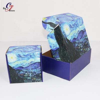 China Custom Printed Custom Recyclable Postal Foldable Paper Cardboard Ecommerce Cardboard Packing Boxes Custom Printed Packaging Boxes With Logo for sale