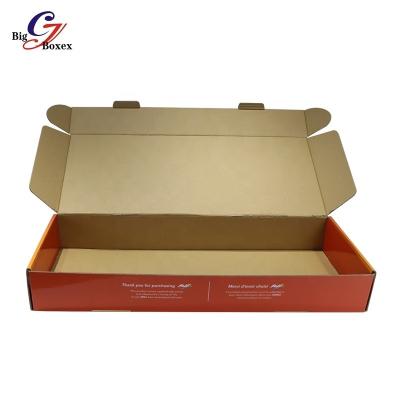 China Recycled Materials Free Design Custom Cardboard Packaging Boxes Large Corrugated Paper Mailer Mailing Box With Long Size For Clothes Gift for sale